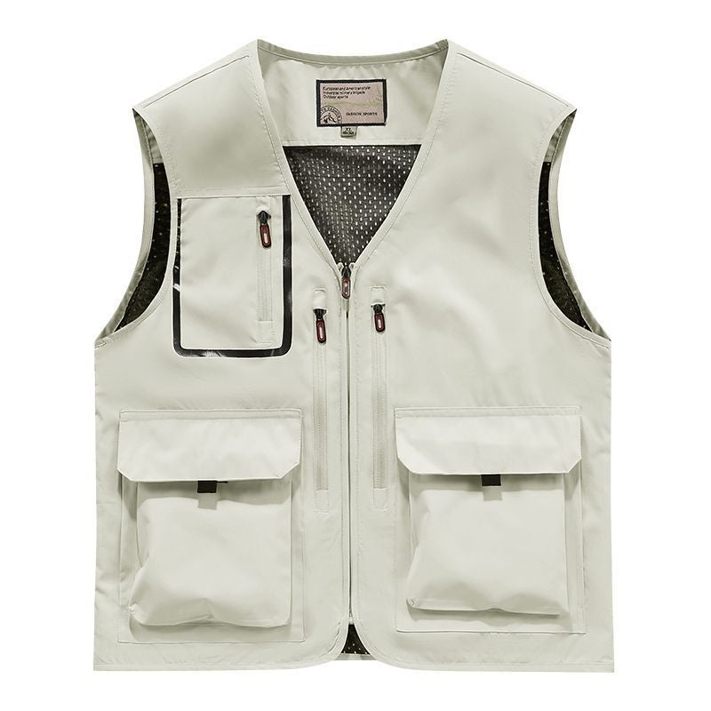 Vest Custom Printed Logo Outdoor Advertising Event Promotion Multi-Pocket Casual Sports Work Clothes Printing - Image 3